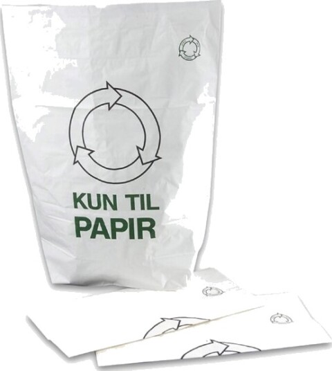 Papirsæk 700 X 950 Mm Sidefalset Kraftpapir Hvid Hold Danmark Rent Pakke A 50 Stk 1 Layer Easily 50 Stk.