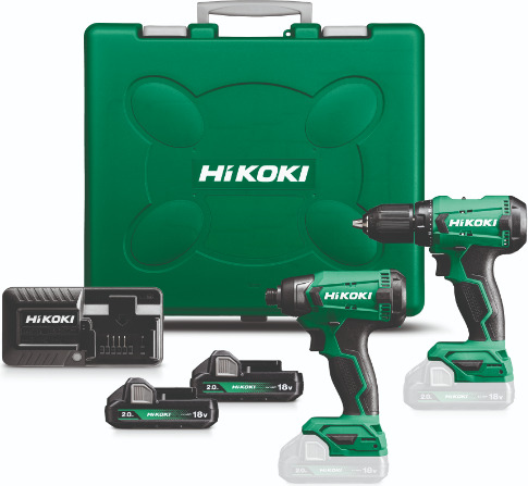 Hikoki Verktøysett 18v KC18DAW 2x2.0ah