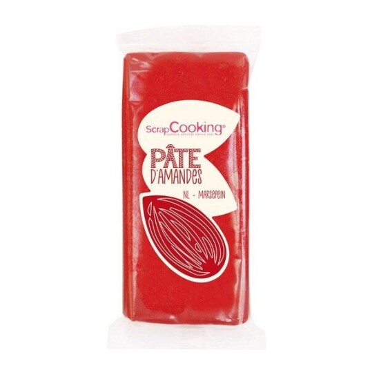 ScrapCooking   Marsipan 200 g rød