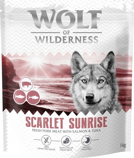 Wolf Of Wilderness Tørrfôr Scarlet Sunrise Laks & Tunfisk Kornfri Ny Oppskrift 1 kg