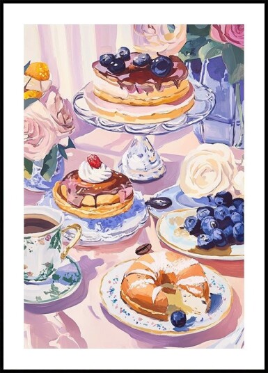 Dessert Cafe Plakat Plakat / 50x70cm