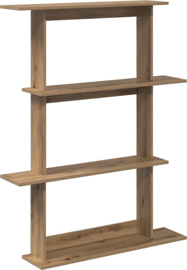 vidaXL Vegghylle Artisan eik 100 x 20 x 126 cm Konstruert tre