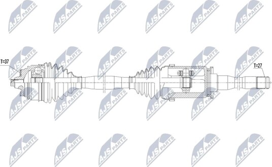 NTY NPW BM 252 Drivaksel NTY NPW BM 252 Drivaksel