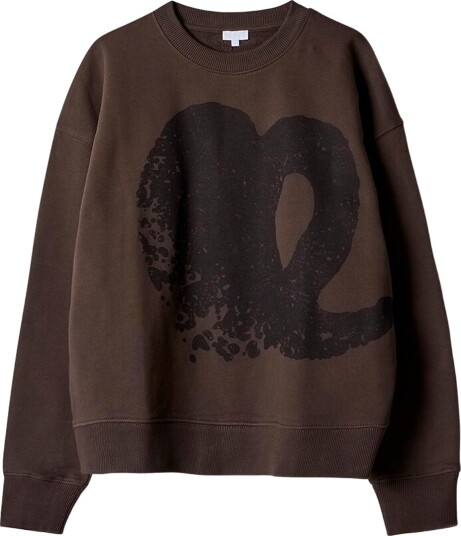 Lala Berlin Collegegenser Brown Black Heart Lala Berlin S Small Collegegenser Brun Svart