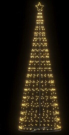 LED Juletre 550 LEDs Varm Hvit 304 cm