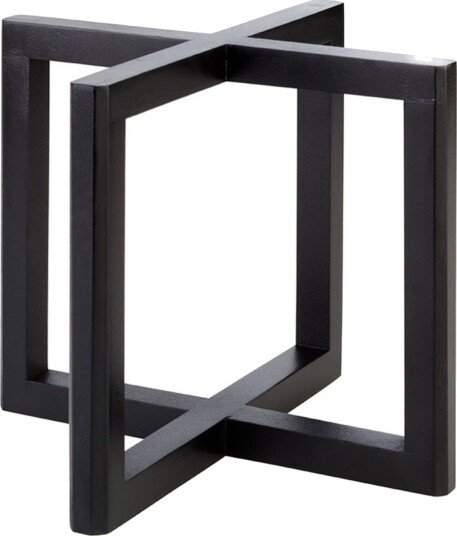APS Buffetstativ WOOD; 20x20x17.5 cm LxBxH; Svart; Kvadratisk APS Buffetstativ WOOD; 20x20x17.5 cm LxBxH; Svart; Kvadratisk