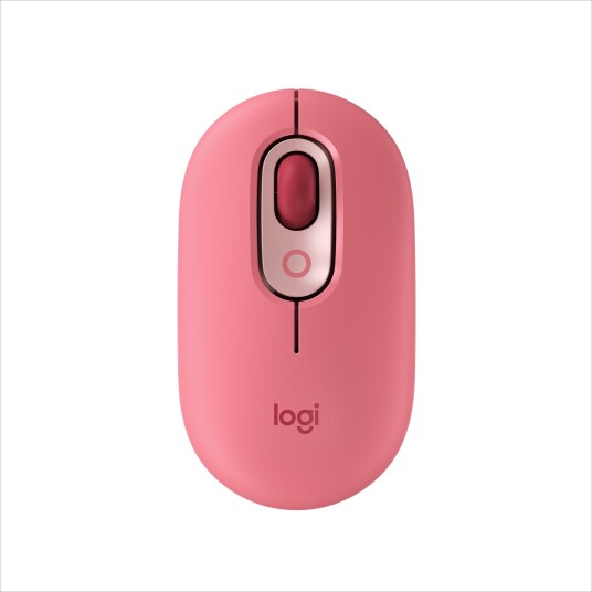 Logitech POP Mouse - Heartbreaker Rose - Mus - Optisk - 4 - Rød Logitech POP Mouse - Heartbreaker Rose - Mus - Optisk - 4 - Rød