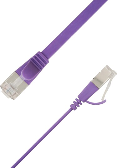 LinkIT Flat U/FTP Cat6a purple 3m