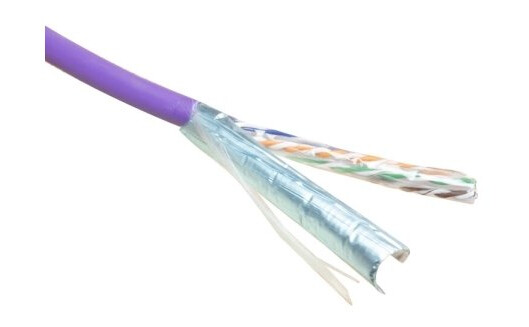 Act Cat 6 F/Utp Solid Installation Cable Lszh Cpr Euroclass Eca 24Awg Violet 500 Meter C6 F/Utp Solid Lszh Eca V 500M (Fs6015)