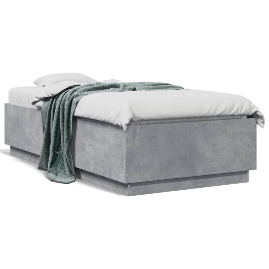  Sengeramme betonggrå 75x190 cm konstruert tre 8721012274969