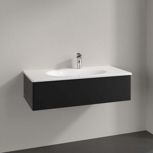 Villeroy & Boch Antao Servantskap med 1 skuff 98,8x49,3x25,6 cm u/lys Sort Matt