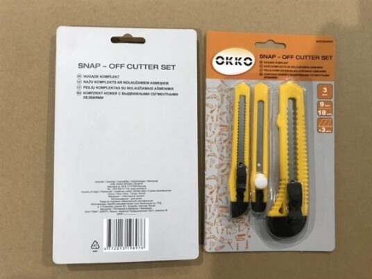 Okko Snap-Off Kuttesett 3 Deler