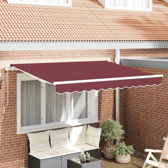 Erstatningsmarkise stoff for 3x2 m ramme Burgunder
