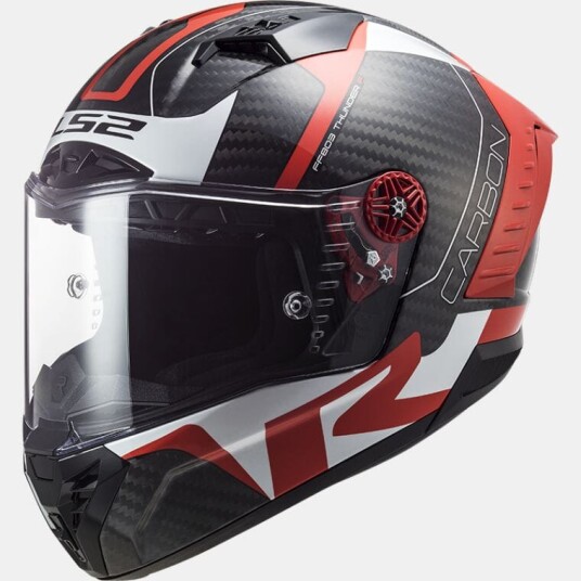 LS2 MC-Hjelm FF805 Thunder Racing Rød/Hvit M