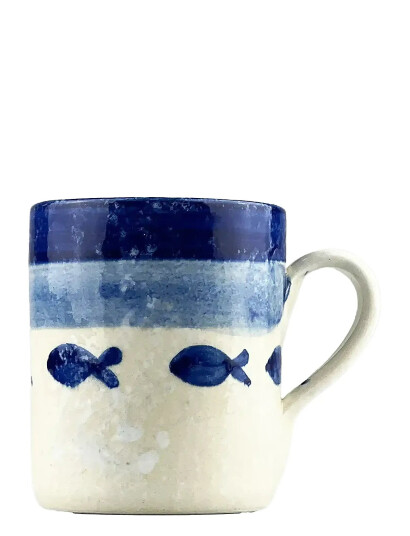 Selbrae House Krus I Keramik - Blue - 9.5 CM