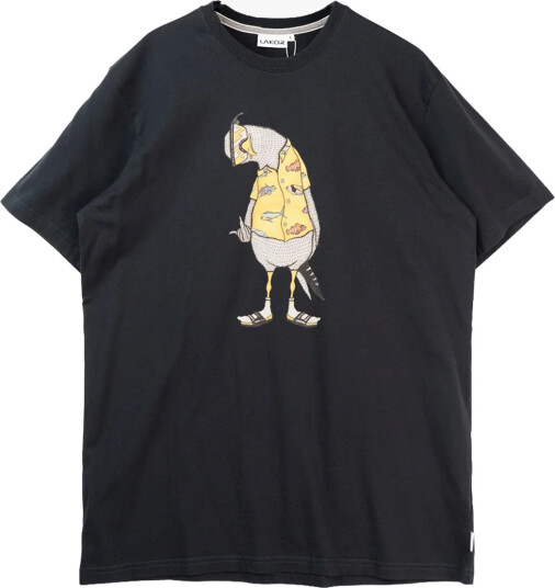 Lakor Flipping The Bird T shirt Sort L