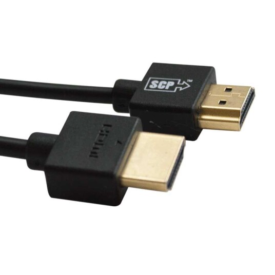 SCP 940 Ultra Slim High Speed W/Ethernet HDMI Cable 18Gbps 4K60 4:4:4 HDCP2.2 2.0m