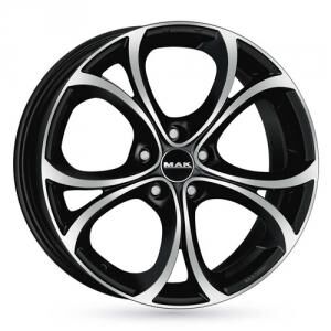 MAK Lario Black Machined Face 9x20 5/110 ET29 B65 MAK Lario Black Machined Face 9x20 5/110 ET29 B65