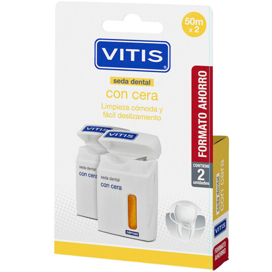 VITIS Tanntråd 2 x 50 mtr. Easy - Glide Cleaning Waxed VITIS Tanntråd 2 x 50 mtr. Easy - Glide Cleaning Waxed