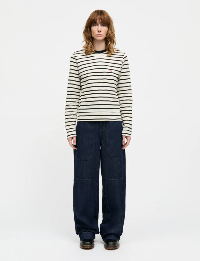 Mads Nørgaard Pablo Maggie Tee Ls - White - XL Mads Nørgaard Pablo Maggie Tee Ls - White - XL