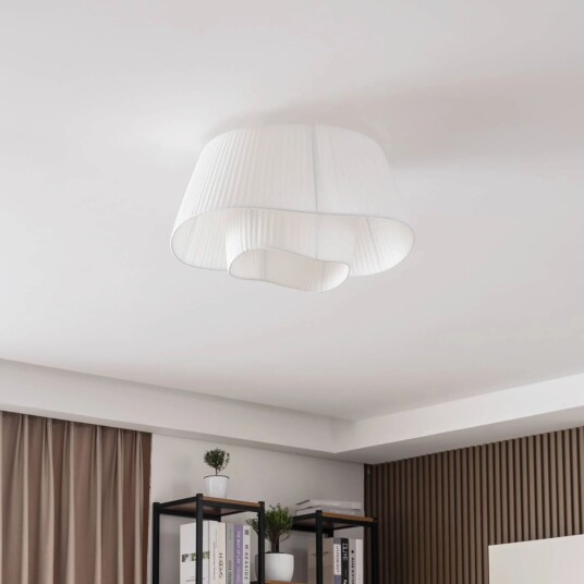 Lindby Eryndor taklampe med tekstilskjerm