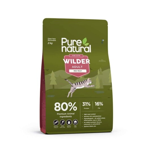 Purenatural Wilder Cat Adult Red Meat 2 kg Purenatural Wilder Cat Adult Red Meat 2 kg