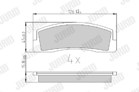 Bremseklosser JURID 571265J Bremseklosser JURID 571265J