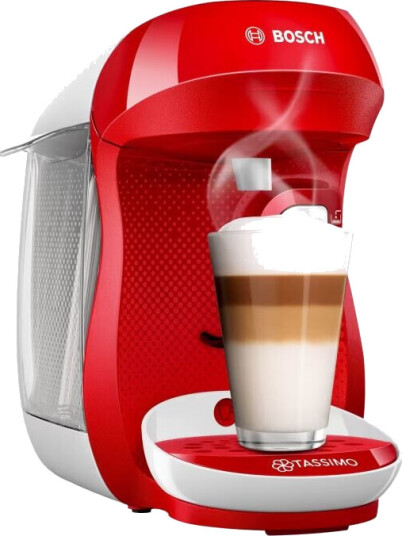 Bosch TASSIMO HAPPY TAS1006 Kaffemaskin knallrød Bosch TASSIMO HAPPY TAS1006 Kaffemaskin knallrød