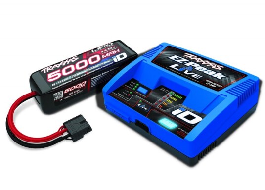 Traxxas 2996X Charger EZ-Peak Live 12A & 4S 5000mAh LiPo Combo