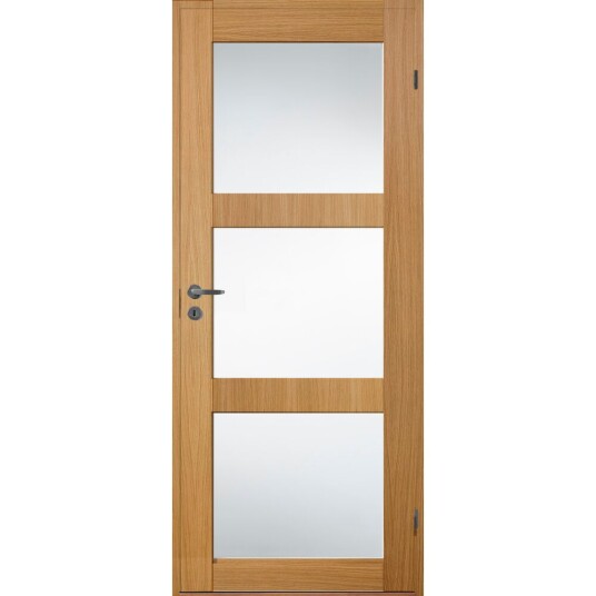 Harmonie Dørblad Line Helt Glass Eik 90 x 200