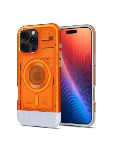 Spigen Classic C1 MagSafe iPhone 16 Pro Etui - Tangerine