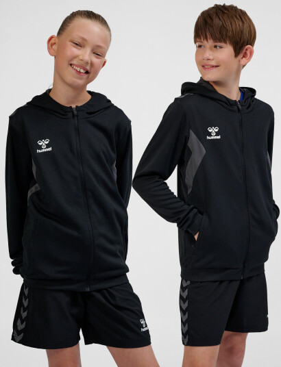 Hummel Hmlauthentic Pl Zip Hoodie Kids Black 152 Hummel Hmlauthentic Pl Zip Hoodie Kids Black 152
