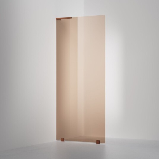 INR Iconic Nordic Rooms Dusjvegg ARC 20 Original Skjermvegg Måltilpasset Brushed Bronze / Venstre Bronse Glass