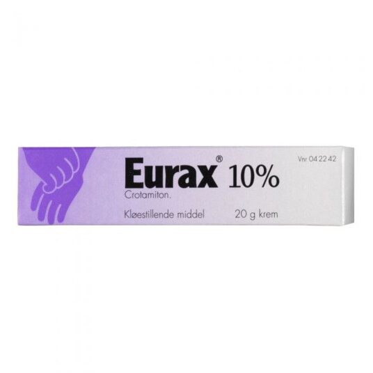 Eurax krem 10% for sensitiv hud mot kløe - 20 g