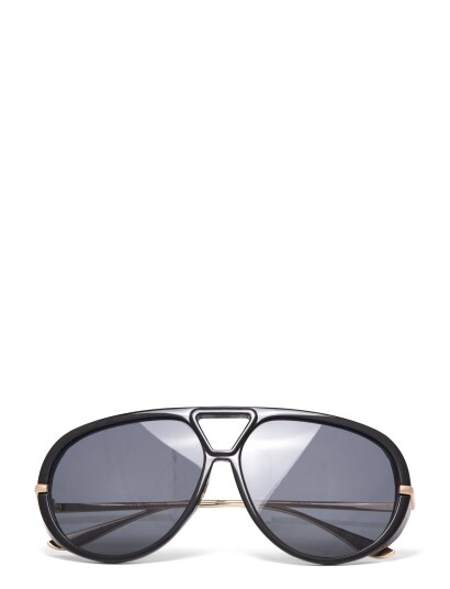 Gina Tricot Bold Aviator Sunglasses Black ONE SIZE