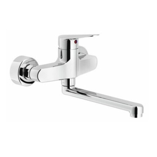 Vigour One Ett-greps Veggbatt med Svingbar tut Krom (GRO-4330061) Vigour One Ett-greps Veggbatt med Svingbar tut Krom (GRO-4330061)