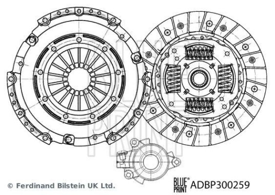 Clutchsett BLUE PRINT ADBP300259