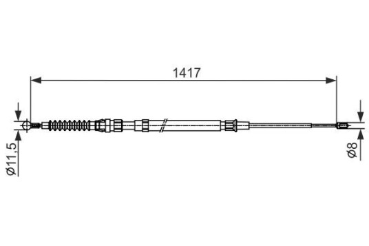 Bosch Tautrekk parkeringsbrems BOSCH 1 987 482 583