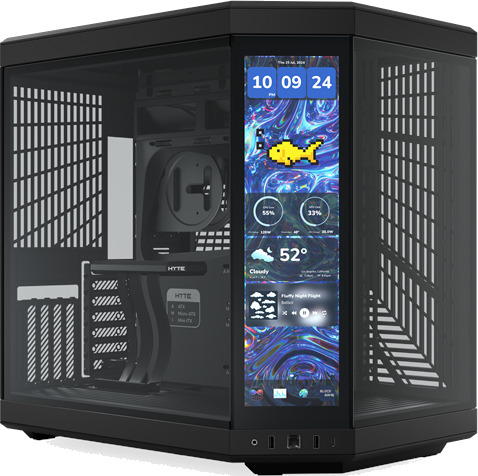 HYTE Y70 Touch Infinite Kabinett Miditower E-ATX Svart HYTE Y70 Touch Infinite Kabinett Miditower E-ATX Svart