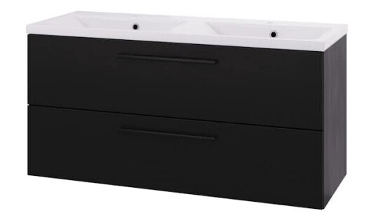 Servantskap Linn Bad Ingrid Dobbel 120 cm med 2 Skuffer 110612D Servantskap Linn Bad Ingrid Dobbel 120 cm med 2 Skuffer 110612D