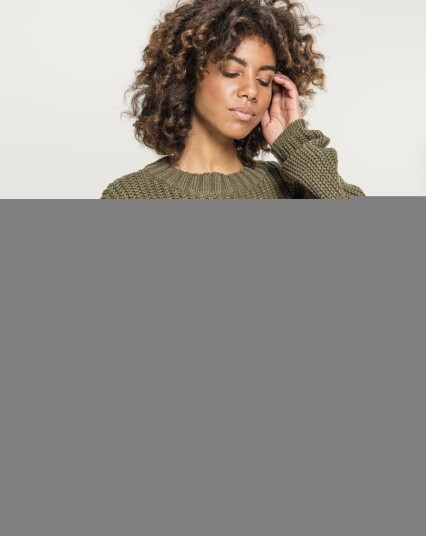 Urban Classics Women's Wide Oversize-genser Oliven