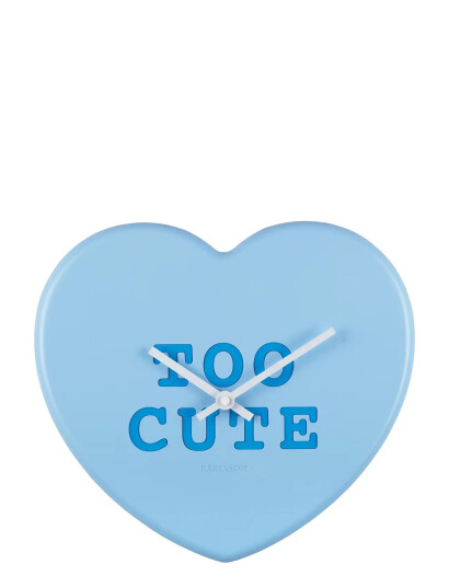 Karlsson Veggklokke Heart Candy Soft Blue 27cm