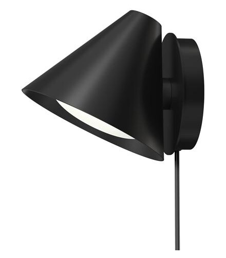 Louis Poulsen Keglen Vegglampe 3000K Sort