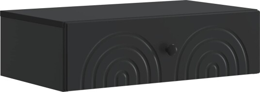 vidaXL Vegghengt Sidebord Svart 59 x 34,5 x 17 cm Konstruert tre