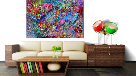 Tavle Map: Jackson Pollock Inspiration 120X80 Artgeist sp. z o. o.