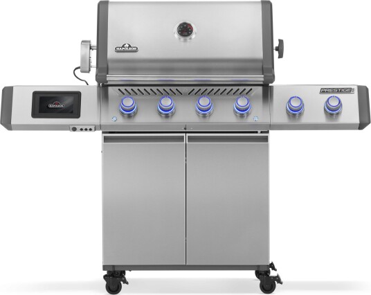 Napoleon Prestige PRO 500 Connected gassgrill i rustfritt stål med infrarød side- og bakbrenner
