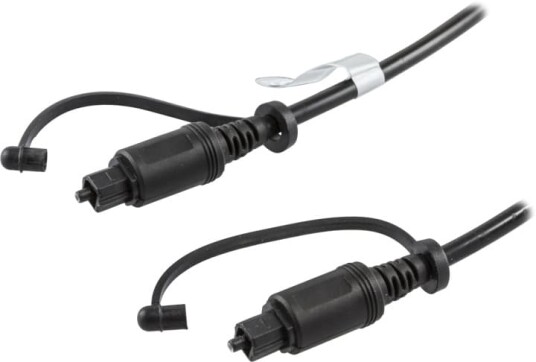 Deltaco 2m Toslink Digital Fiberkabel for Lyd