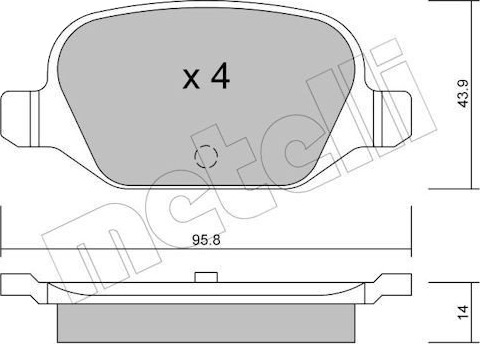 METELLI 22 0324 0 Bremseklosser