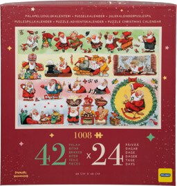 Mauri Kunnas Puzzle Christmas Calendar, Santa Claus Mauri Kunnas Puzzle Christmas Calendar, Santa Claus