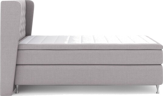 Select No 6 Komplett Sengepakke 120x200 Medium Watergel Lysegrå/Sølvben